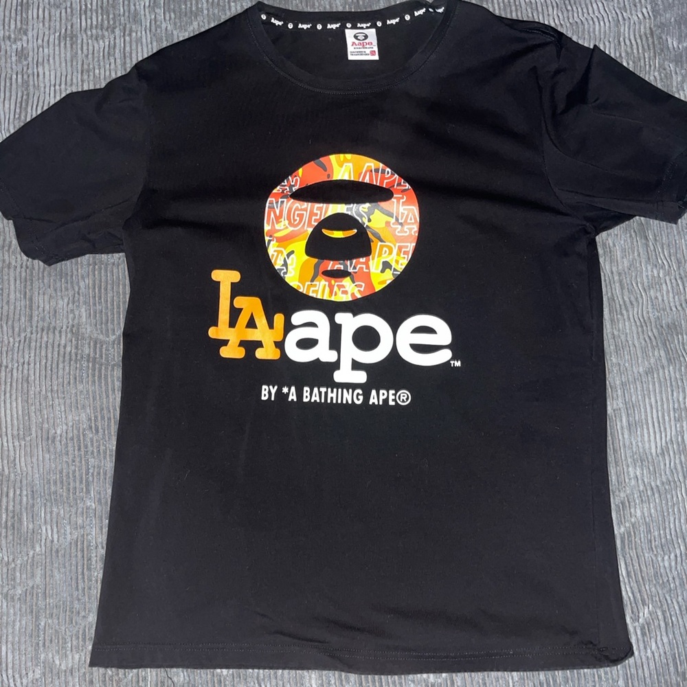 A Bathing Ape Black Graphic T-Shirt